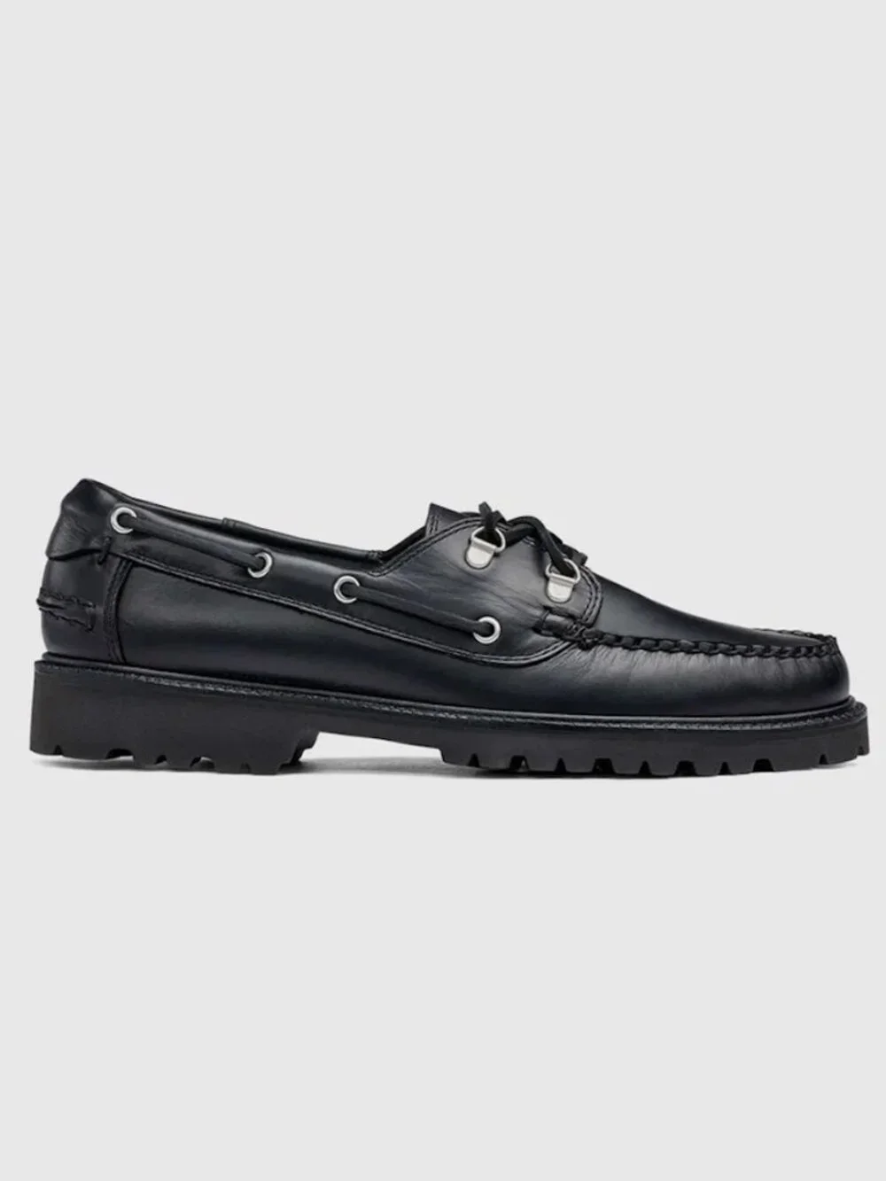 G.H. Bass x Corridor Hampton Black Boat Shoes in Size 10